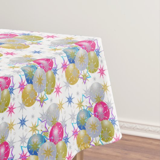 クリスマスオーナメント&スノーフレーク テーブルクロス (インサイチュ)