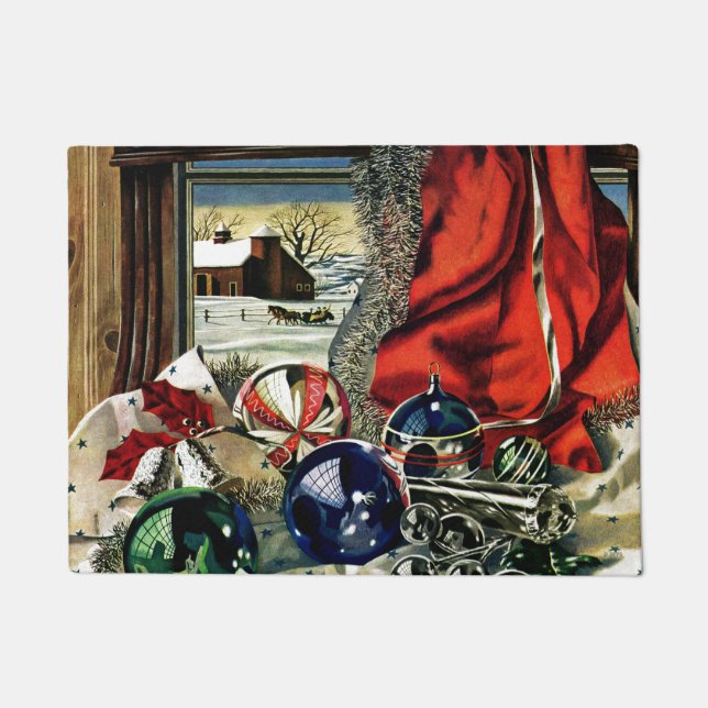 クリスマスオーナメント ドアマット (正面)