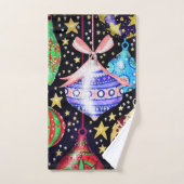 クリスマスオーナメント バスタオルセット (ハンドタオル)