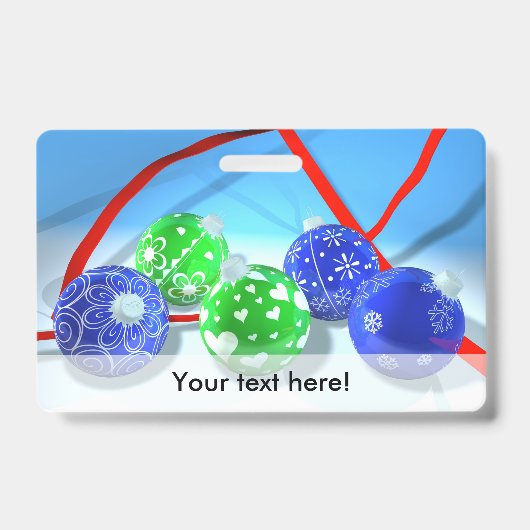 クリスマスオーナメント バッジ (正面)