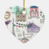 クリスマスオーナメント – パリプリント (裏面)