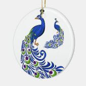 クリスマスオーナメント – ピーコックスセラミックオーナメント (左)