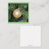 クリスマスオーナメント フラット ノートカード (正面/裏面)