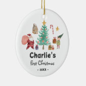クリスマスオーナメント – ベビー初めてのクリスマス (右)