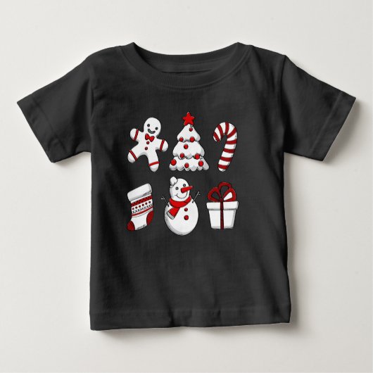クリスマスオーナメント ベビーTシャツ (正面)