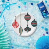 クリスマスオーナメント ペーパープレート (パーティー)