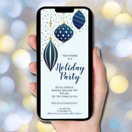 クリスマスオーナメント ホリデーパーティー 招待状