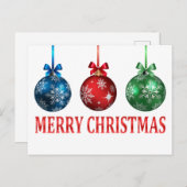 クリスマスオーナメント ポストカード (正面/裏面)