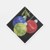 クリスマスオーナメント、ミセス結婚ズ スタンダードランチョンナプキン (角)