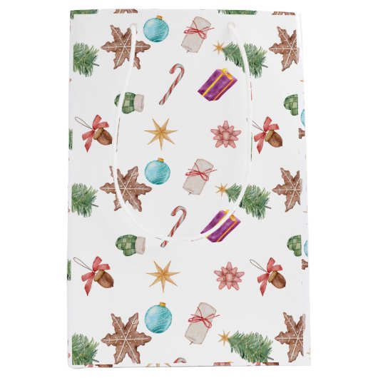 クリスマスオーナメント ミディアムペーパーバッグ (正面)