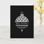 クリスマスオーナメント メリークリスマス カード (黄色い花)