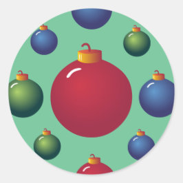 クリスマスオーナメント ラウンドシール