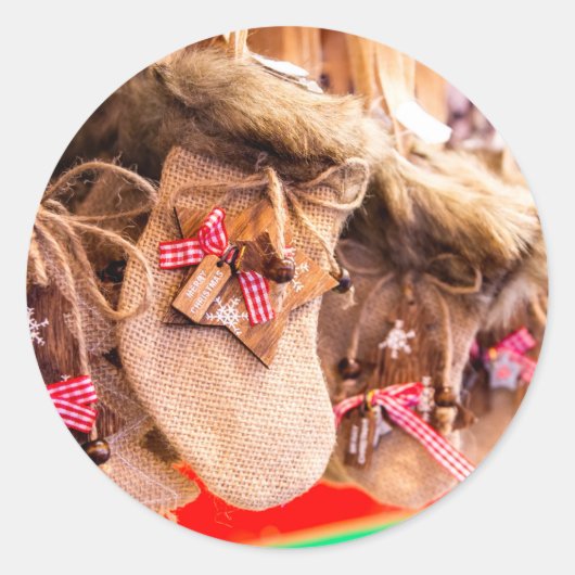 クリスマスオーナメント ラウンドシール (正面)