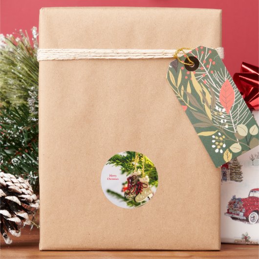 クリスマスオーナメント ラウンドシール (クリスマス)