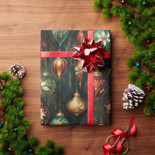 クリスマスオーナメント ラッピングペーパー (クリスマスギフト)