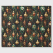 クリスマスオーナメント ラッピングペーパー (フラット)