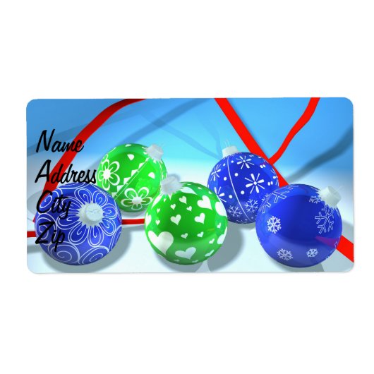 クリスマスオーナメント ラベル (正面)