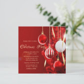 クリスマスオーナメント,レッドツリー企業のクリスマス 招待状 (スタンド正面)