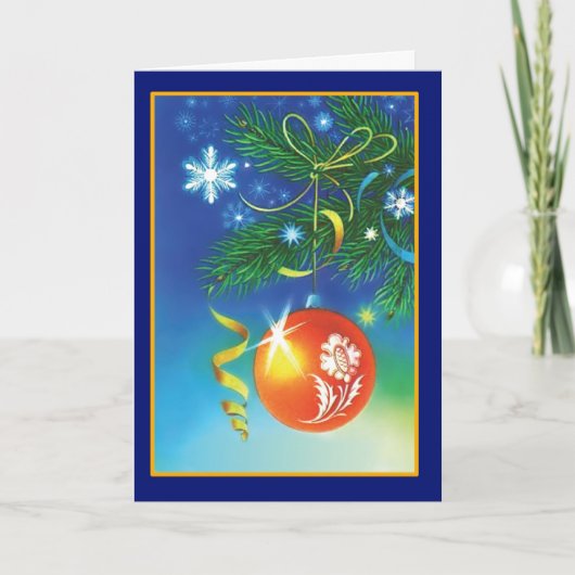 クリスマスオーナメント-ヴィンテージカード シーズンカード (正面)