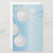 クリスマスオーナメント 便箋 (正面/裏面)