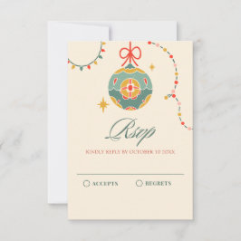 クリスマスオーナメント 出欠カード