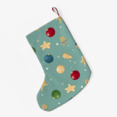 クリスマスオーナメント。名前でカスタマイズ可能。 スモールクリスマスストッキング (裏面 (吊り時))