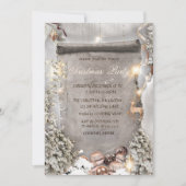 クリスマスオーナメント,松の木のクリスマス会社 招待状 (正面)