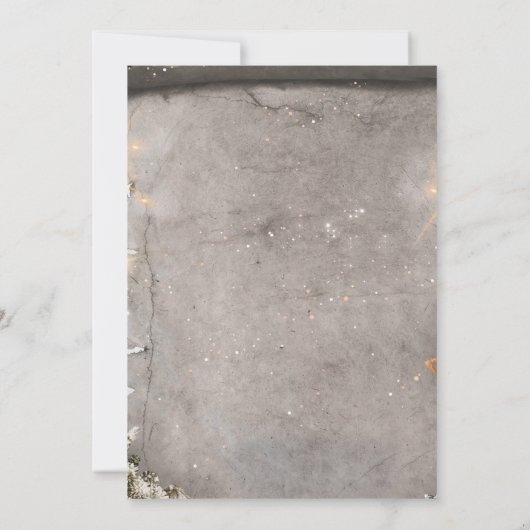 クリスマスオーナメント,松の木のクリスマス会社 招待状 (裏面)