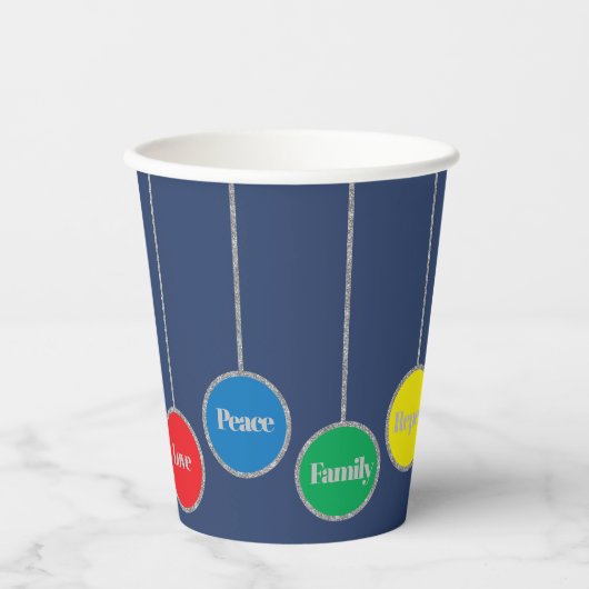 クリスマスオーナメント 紙コップ (正面)