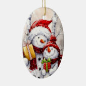 クリスマスオーナメント – 雪だるま (右)