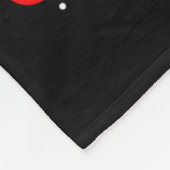 クリスマスオーナーのサンタドッグにチワワが欲しい フリースブランケット (角)