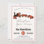 クリスマスオープンハウスアンティークトレイン招待状 招待状 (正面)