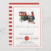 クリスマスオープンハウスアンティーク列車 招待状 (正面/裏面)