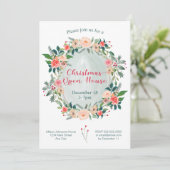 クリスマスオープンハウスパーティー冬フローラ 招待状 (スタンド正面)