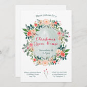 クリスマスオープンハウスパーティー冬フローラ 招待状 (正面/裏面)