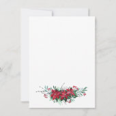 クリスマスオープンハウスポインセチアおもちゃナツクラッカー 招待状 (裏面)