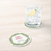 クリスマスオープンハウス企業ののビジネス用品 ラウンドペーパーコースター (インサイチュ)