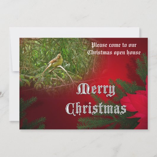 クリスマスオープンハウス招待状 招待状 (正面)