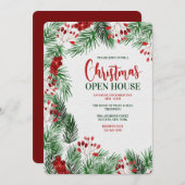 クリスマスオープンハウス招待状 招待状 (正面/裏面)