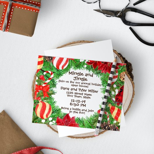 クリスマスオープンハウス招待状 招待状