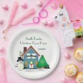 クリスマスオープンハウス紙プレート9" ペーパープレート (パーティー)
