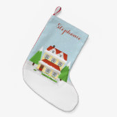クリスマスオープンハウス スモールクリスマスストッキング (正面 (吊り時))