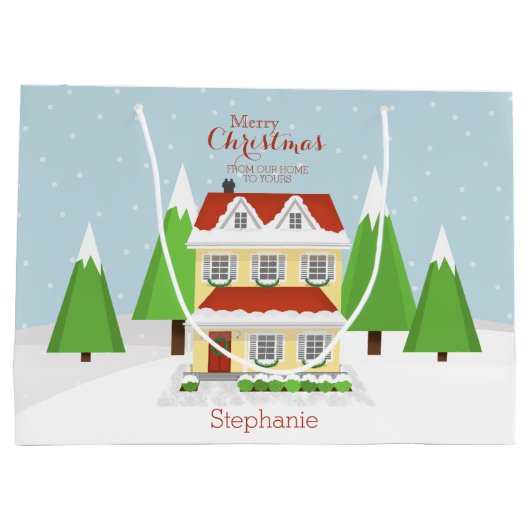 クリスマスオープンハウス ラージペーパーバッグ (裏面)