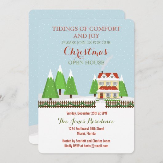 クリスマスオープンハウス 招待状 (正面/裏面)