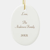 クリスマスオールドワールドサンタ2 セラミックオーナメント (裏面)