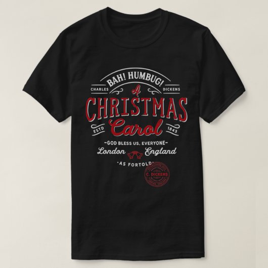 クリスマスオールバフンバグホリデーデザイン伝統 Tシャツ (デザイン正面)