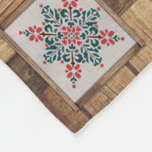 クリスマスオール来ハートホーおもしろいムカウズクリスマス フリースブランケット (角)