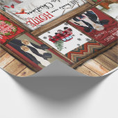 クリスマスオール来ハートホーおもしろいムカウズクリスマス ラッピングペーパー (角)