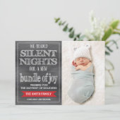 クリスマスカおもしろいード,ホリデーフォトカード,ベビー シーズンカード (スタンド正面)