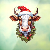 クリスマスカウウィンドウにしがみつく ウィンドウサイン (シート3)